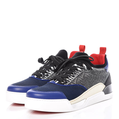 Christian Louboutin Calfskin Mesh Mens Aurelien Flat Sneakers 43 Multi 3 of 8