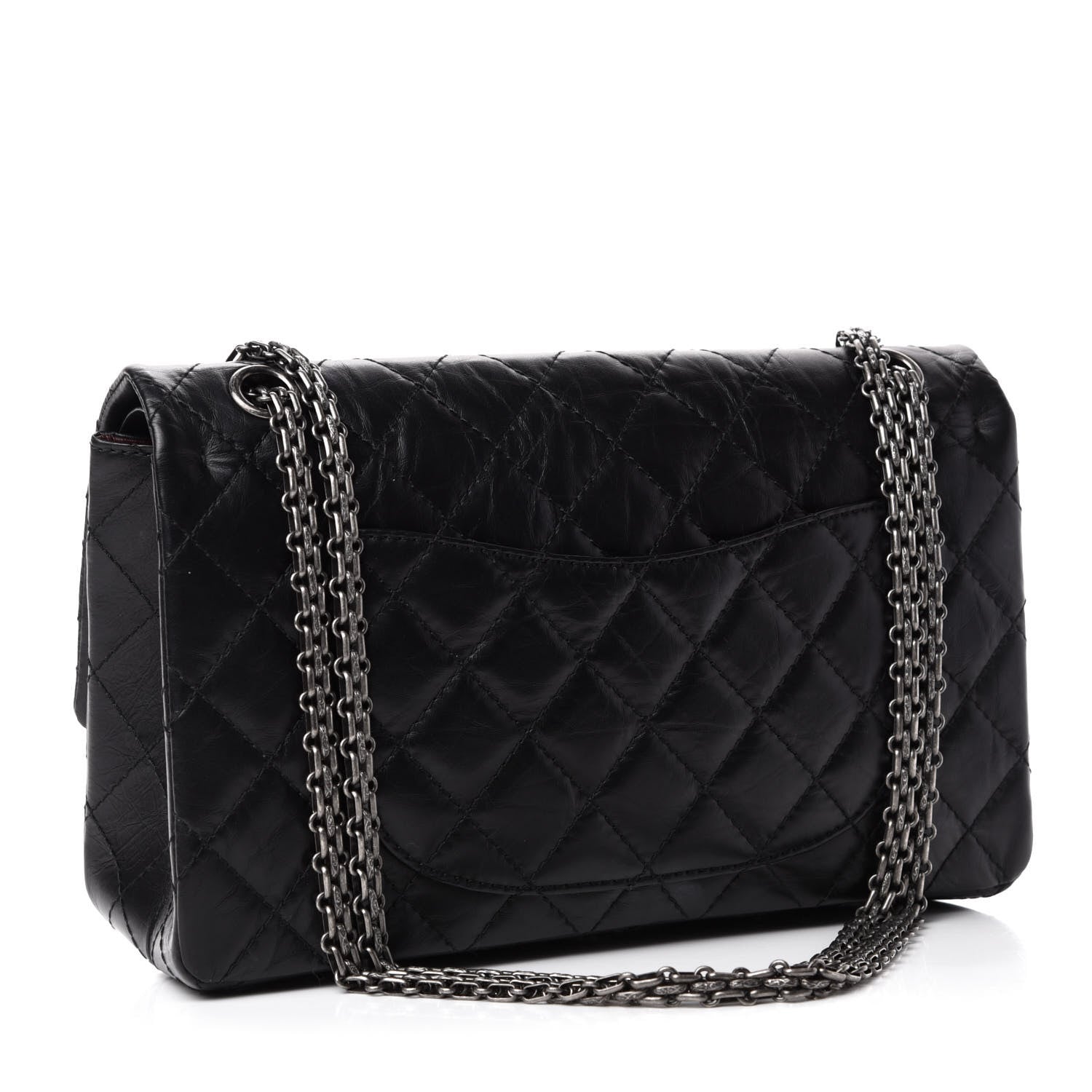 Chanel Aged Calfskin Quilted 2.55 Reissue 226 Flap Black 3 of 13