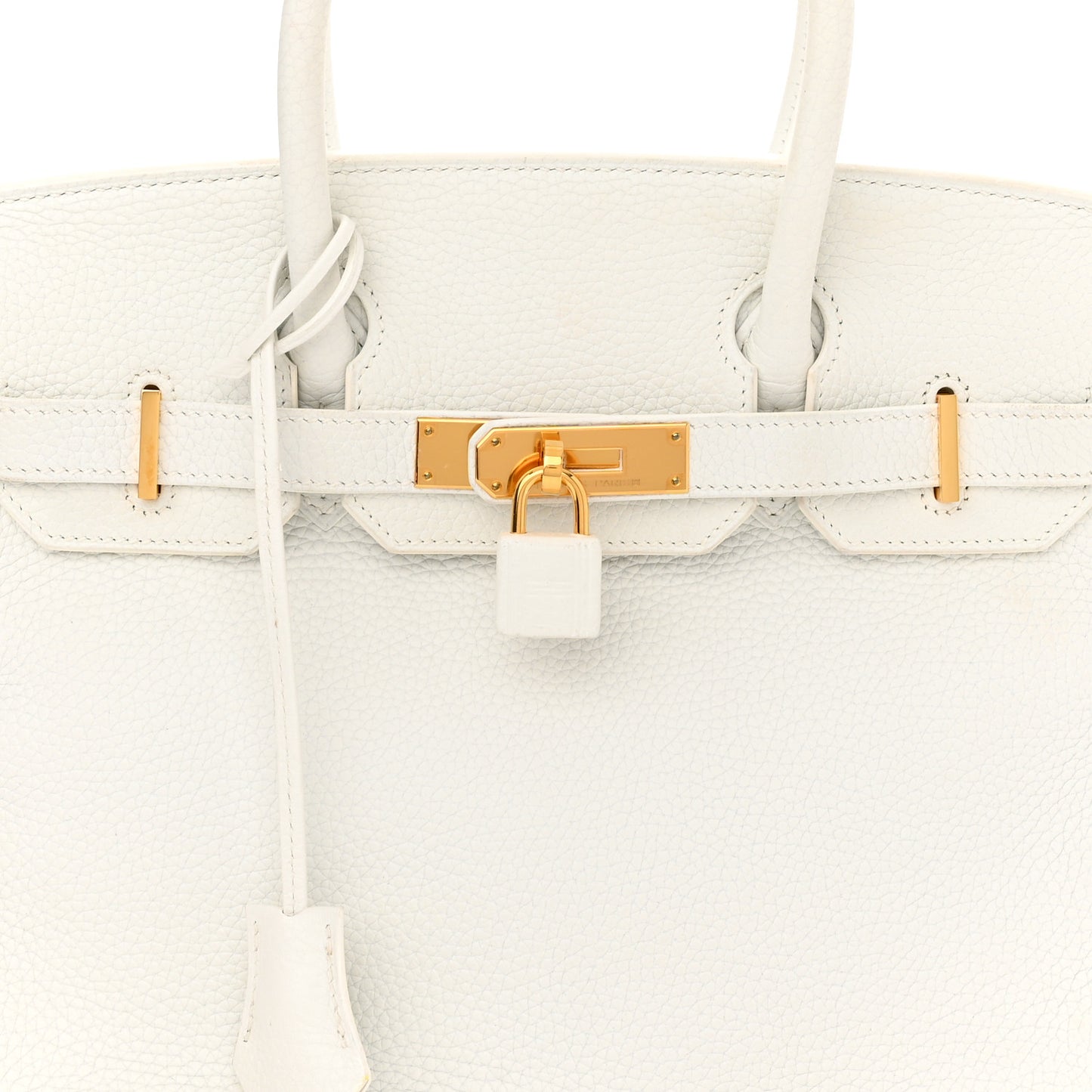 Taurillon Clemence Birkin 30 White