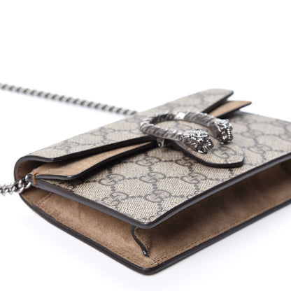 Gucci GG Supreme Monogram Super Mini Dionysus Shoulder Bag Taupe 7 of 8