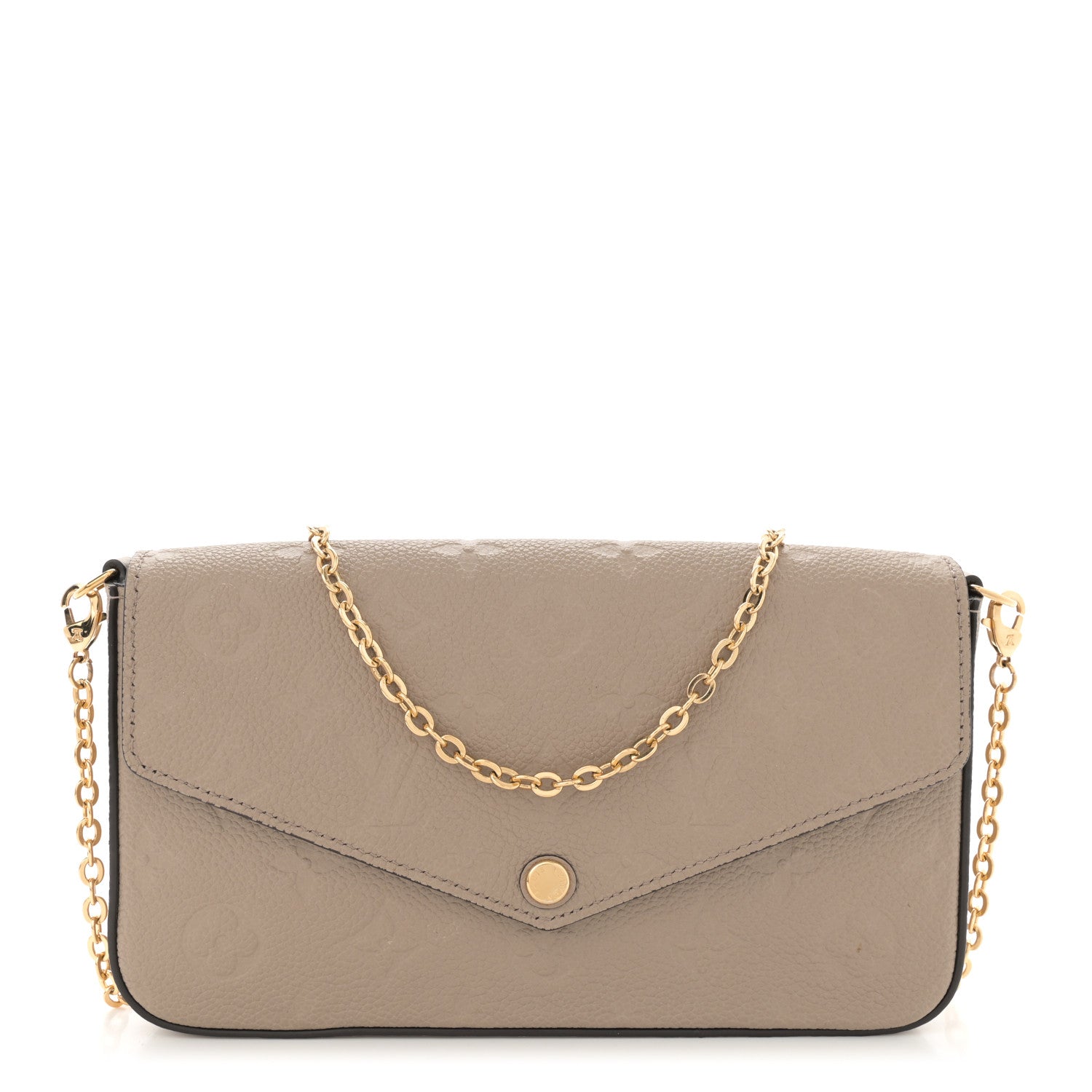 Louis Vuitton Empreinte Pochette Felicie Chain Wallet Tourterelle 1 of 10
