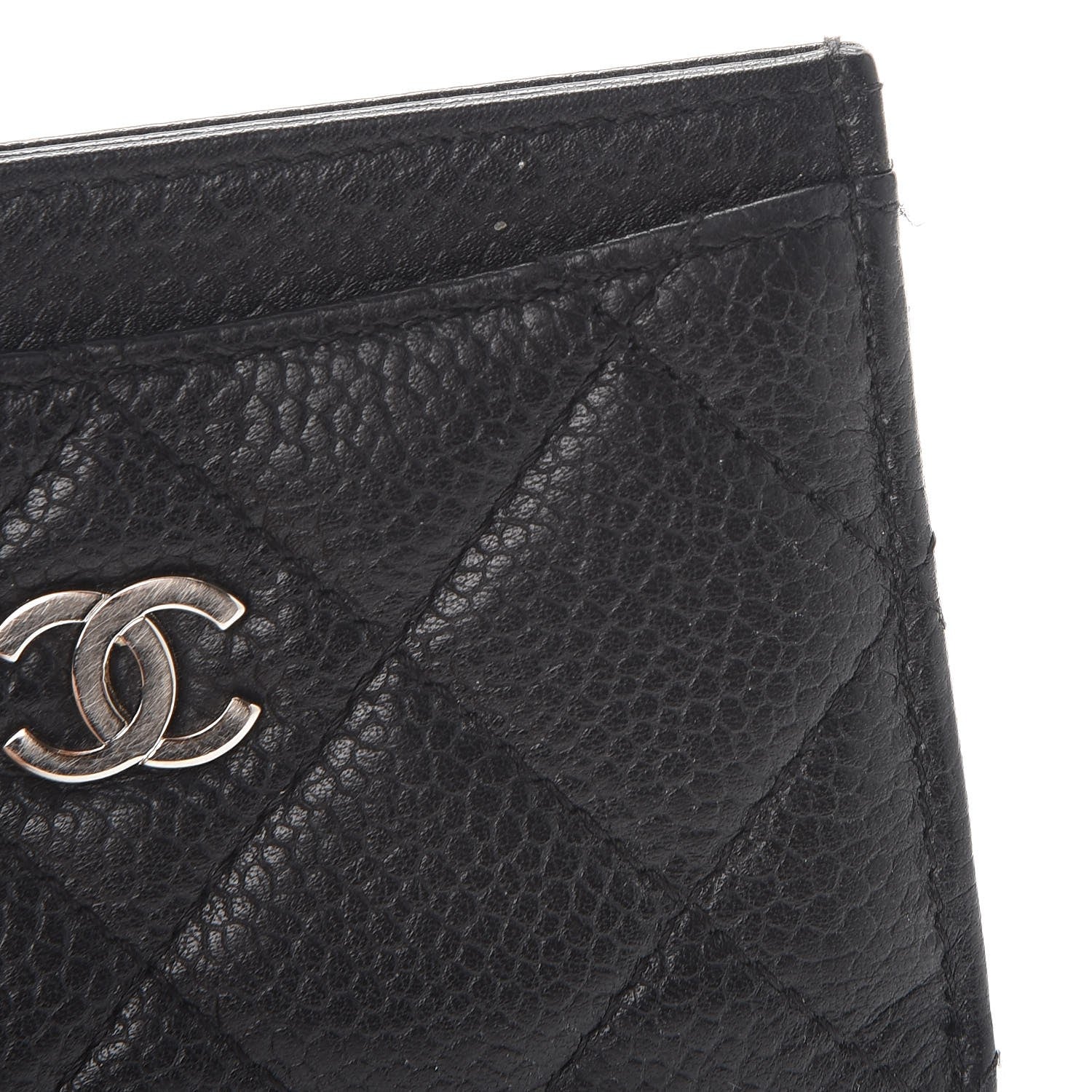 Chanel Caviar Quilted Card Holder Black 10 of 11