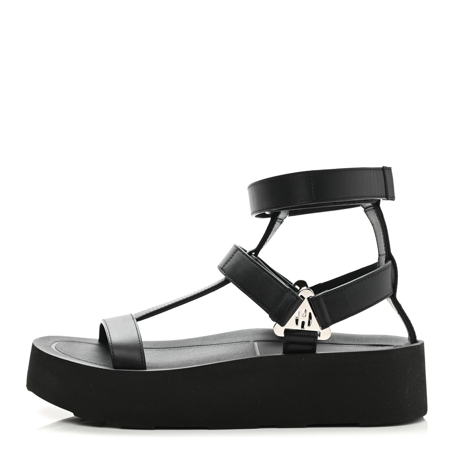 Calfskin Womens Enid Sandals 37 Black