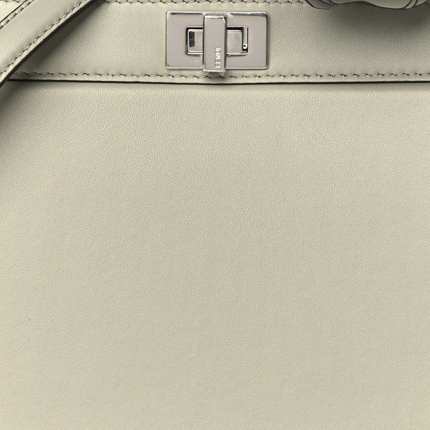 Shiny Nappa Flower Petite Peekaboo I SEE U Satchel Green Tea