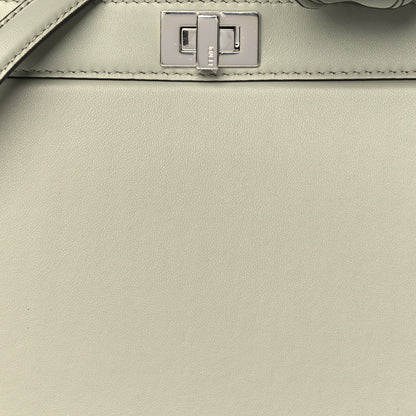 Fendi Shiny Nappa Flower Petite Peekaboo I SEE U Satchel Green Tea 7 of 9