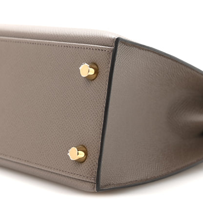 Hermes Epsom Kelly Sellier 25 Etain 9 of 10