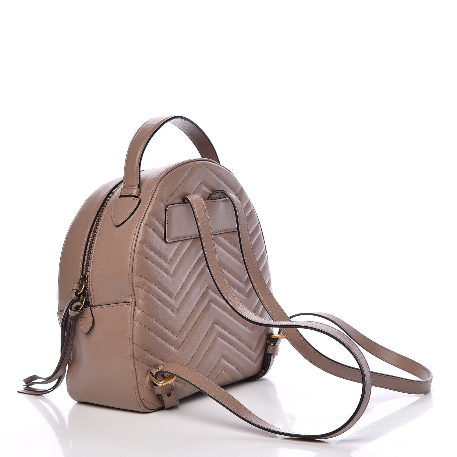 Gucci Calfskin Matelasse GG Marmont Backpack Porcelain Rose 3 of 12