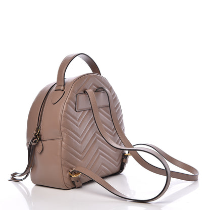 Gucci Calfskin Matelasse GG Marmont Backpack Porcelain Rose 3 of 12