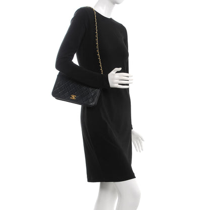 Chanel Lambskin Quilted Small Single Flap Black 2 of 14