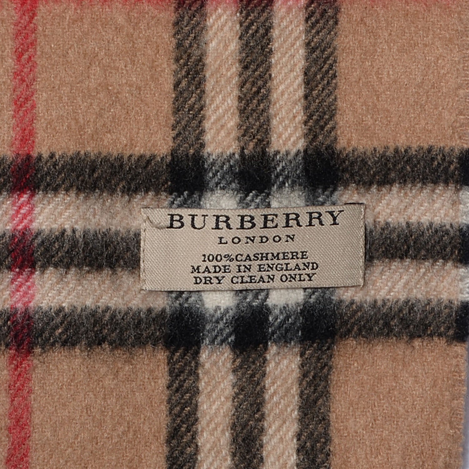 Burberry Cashmere Icon Check Scarf 4 of 4