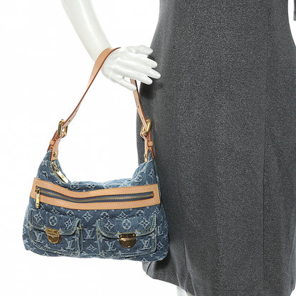 Louis Vuitton Monogram Denim Baggy PM Blue 2 of 11