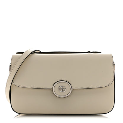 Gucci Senna Calfskin Petite GG Top Handle Shoulder Bag Mystic White 1 of 11