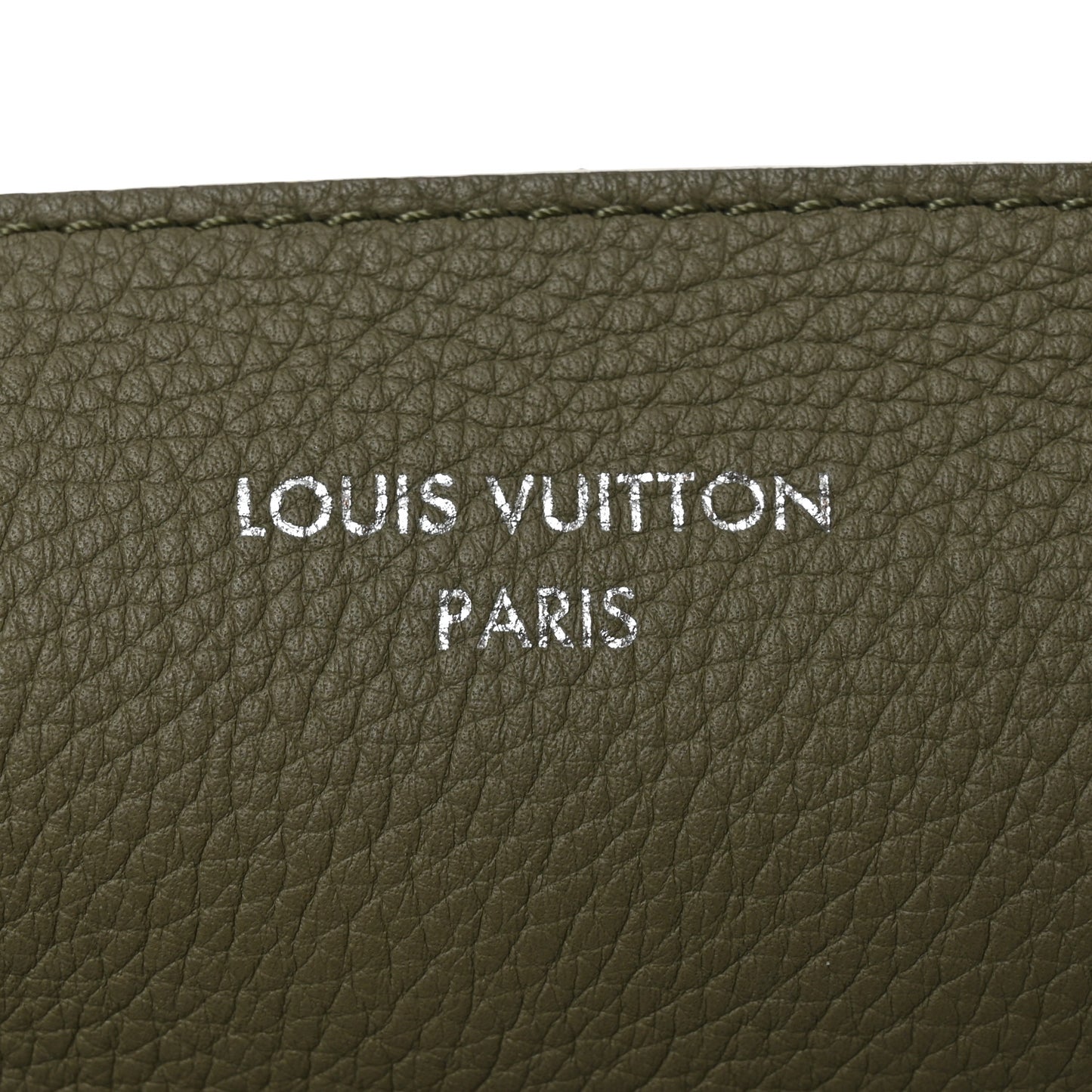 LV Touch Calfskin Reversible Verso Hobo H38  Khaki Green