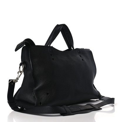 Balenciaga Veau Grana Perforated Blackout Hardware City Black 3 of 9