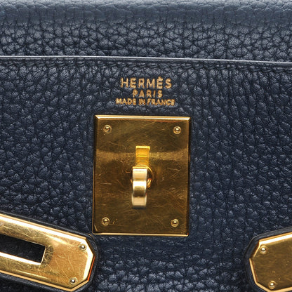 Hermes Fjord Kelly Retourne 32 Bleu Marine 8 of 29