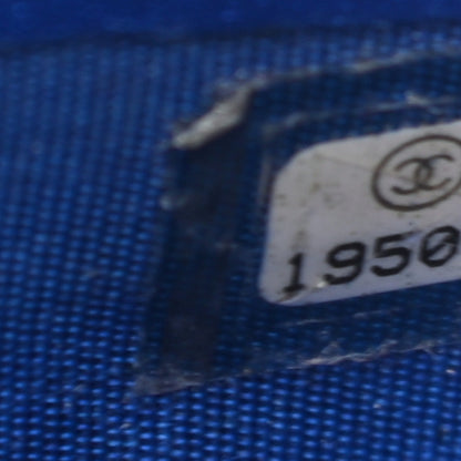 Chanel Metallic Patent Calfskin Quilted Boy L-Gusset Zip Wallet Blue 8 of 10