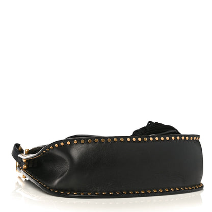 Chloe Calfskin Braided Medium Hudson Shoulder Bag Black 4 of 14
