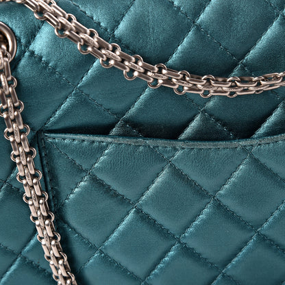 Chanel Metallic Calfskin Quilted 2.55 Reissue 226 Flap Turquoise 19 of 23