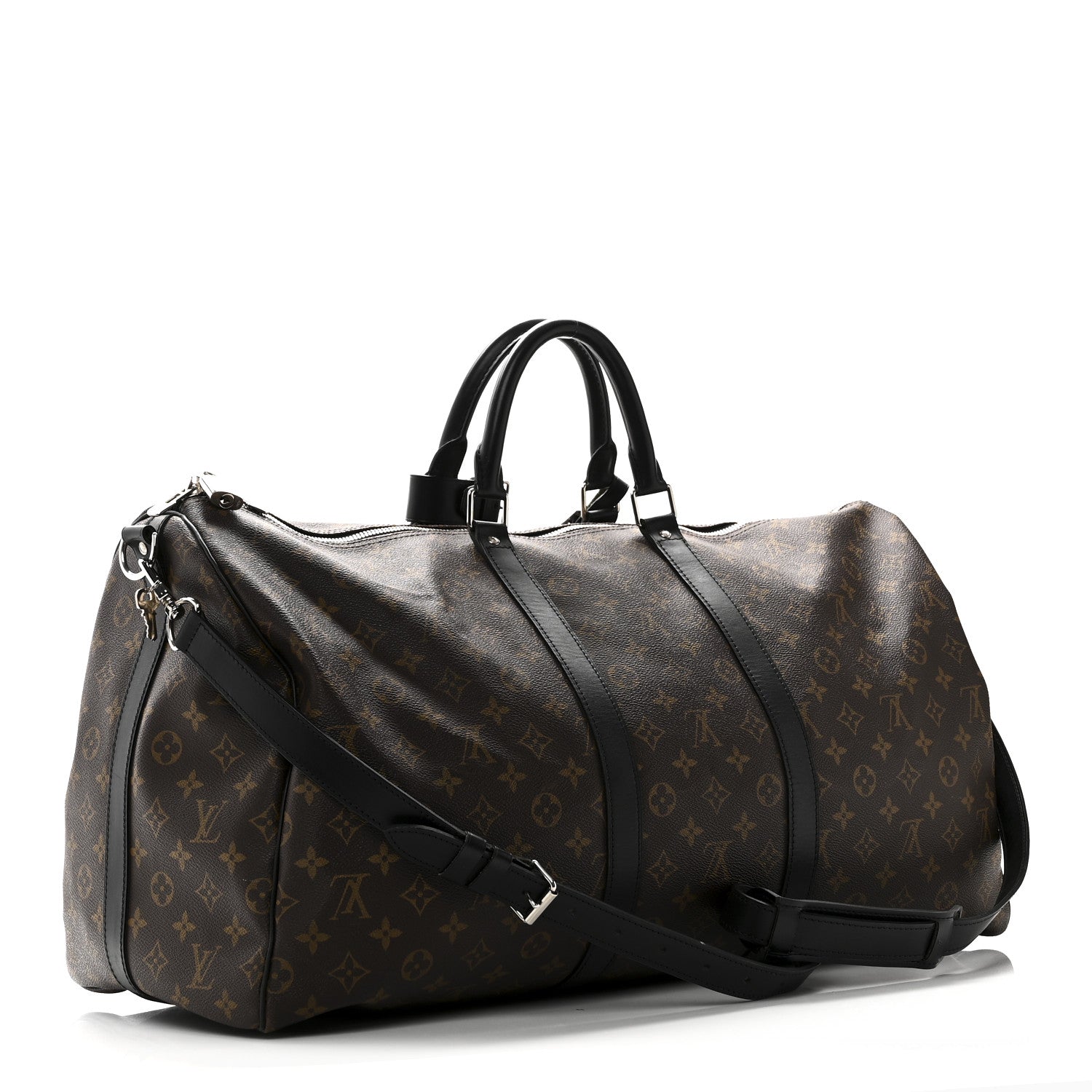 Louis Vuitton Monogram Macassar Keepall Bandouliere 55 2 of 10