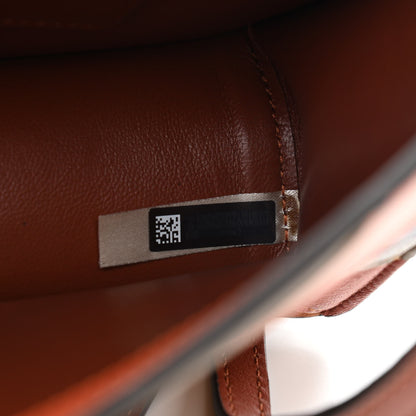 Chloe Calfskin Patchwork Alphabet Clutch On Chain Sepia Brown 7 of 10