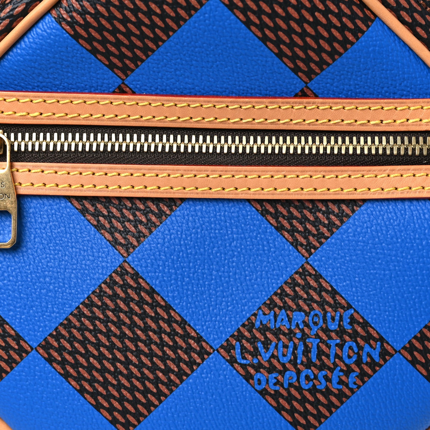 Damier Pop Chess Messenger Blue