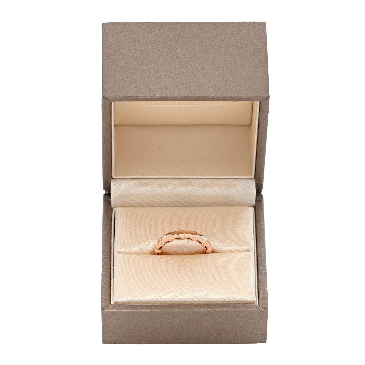 Bulgari 18K Rose Gold Serpenti Viper Band Ring 52 6 6 of 6