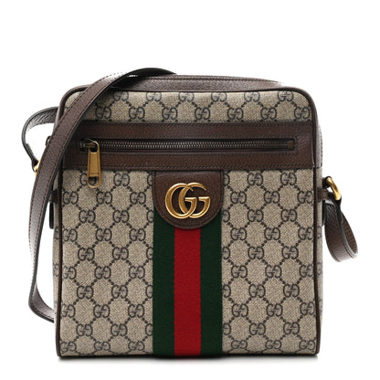 Gucci GG Supreme Monogram Web Small Ophidia Messenger Bag Brown 1 of 10