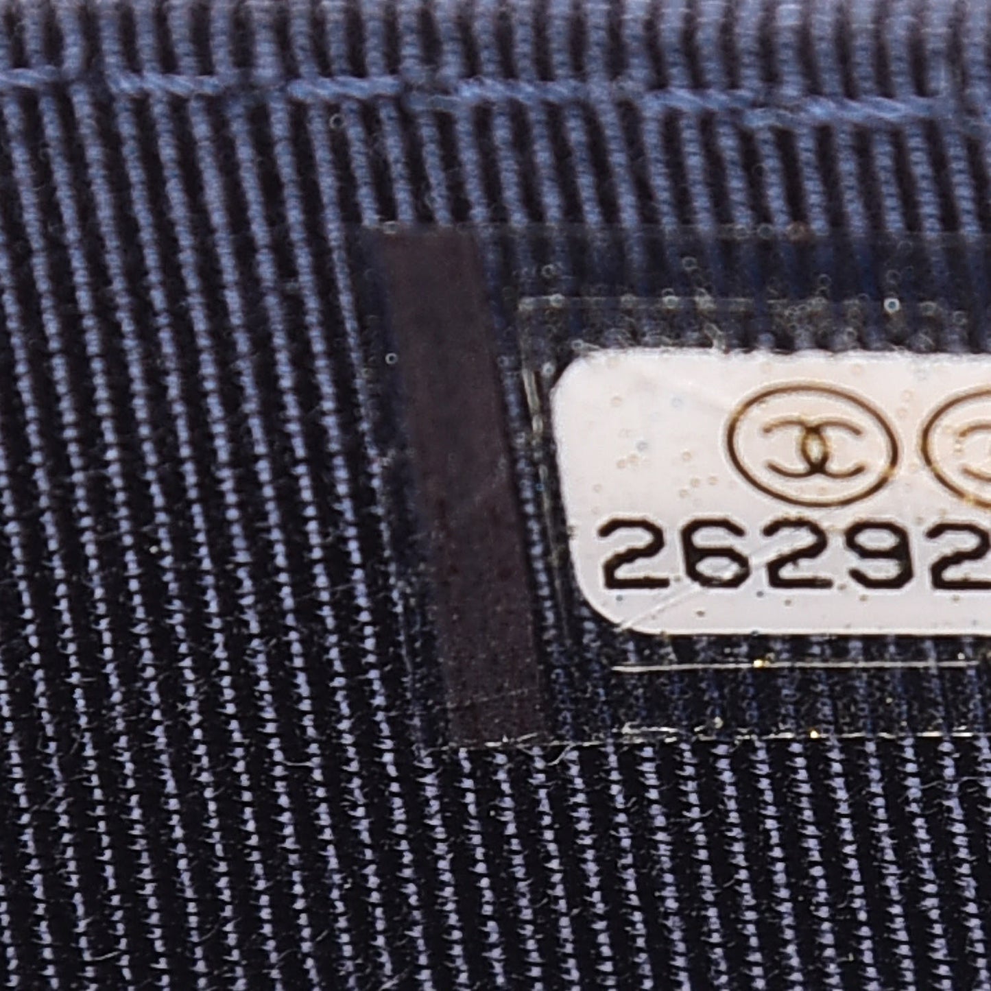 Caviar Quilted Zip Coin Purse Dark Blue