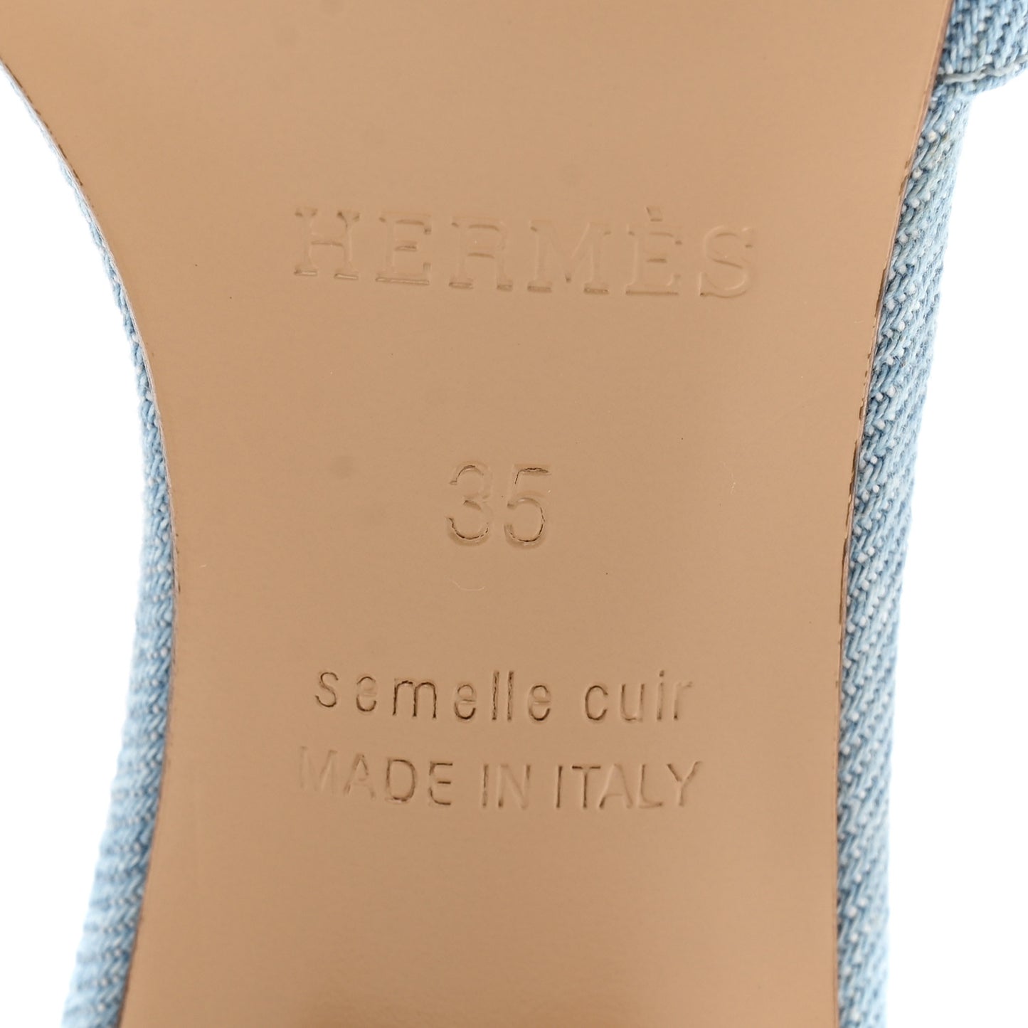 Denim Oasis Sandals 35 Bleu Clair