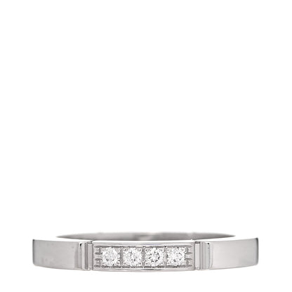 Cartier 18K White Gold Diamond Maillon Panthere Wedding Band Ring 47 4 2 of 8