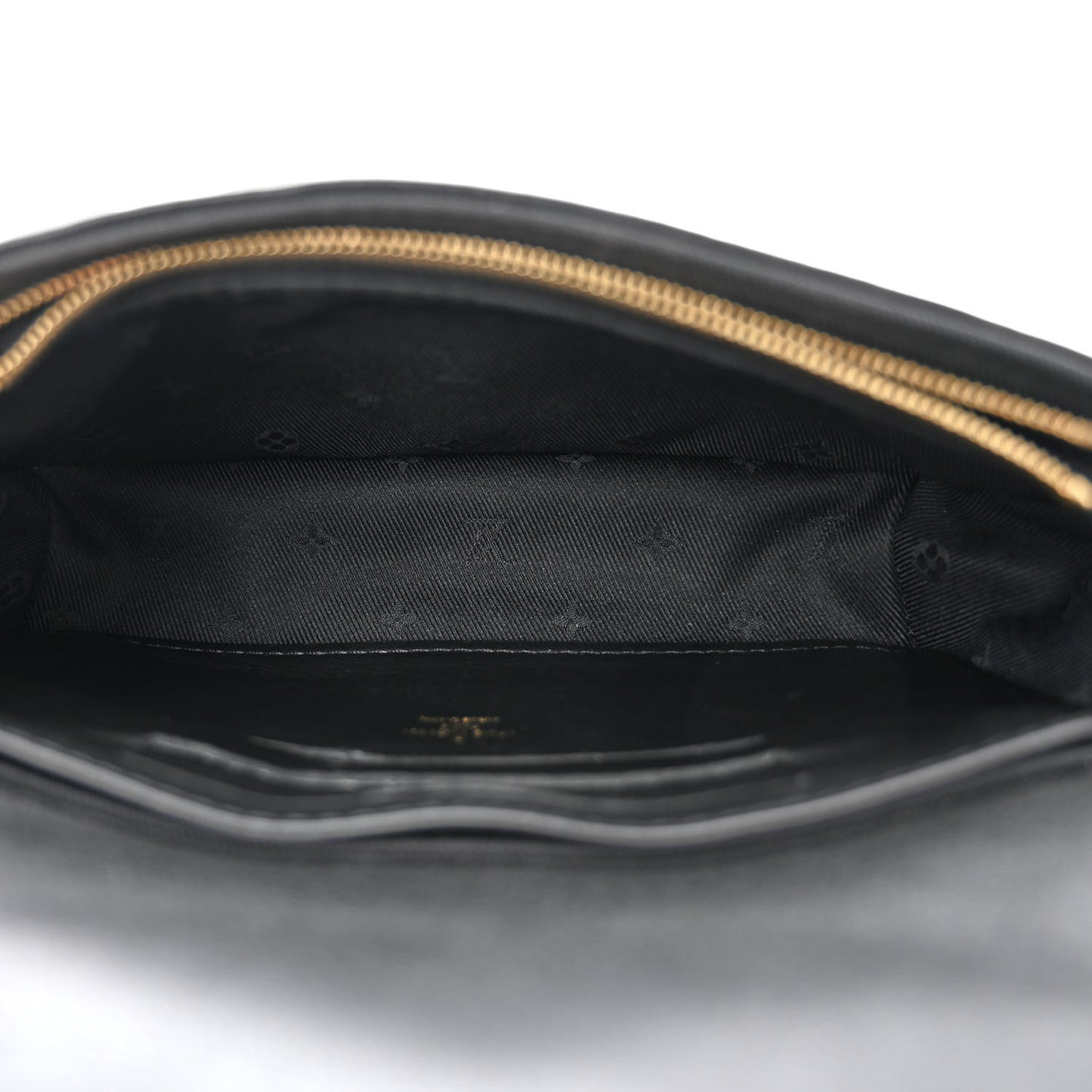 Calfskin Bubblegram Wallet On Strap Black