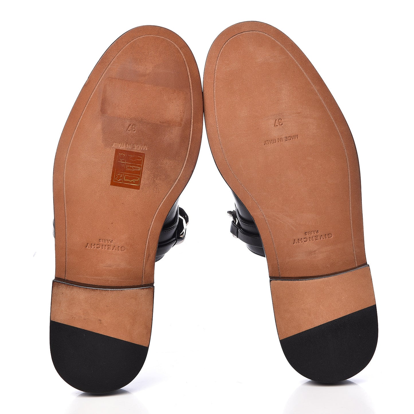 Calfskin Chain Strap Mule 37 Black