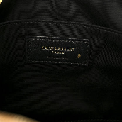 Saint Laurent Calfskin Matelasse Monogram Lou Camera Bag Dark Beige 6 of 10