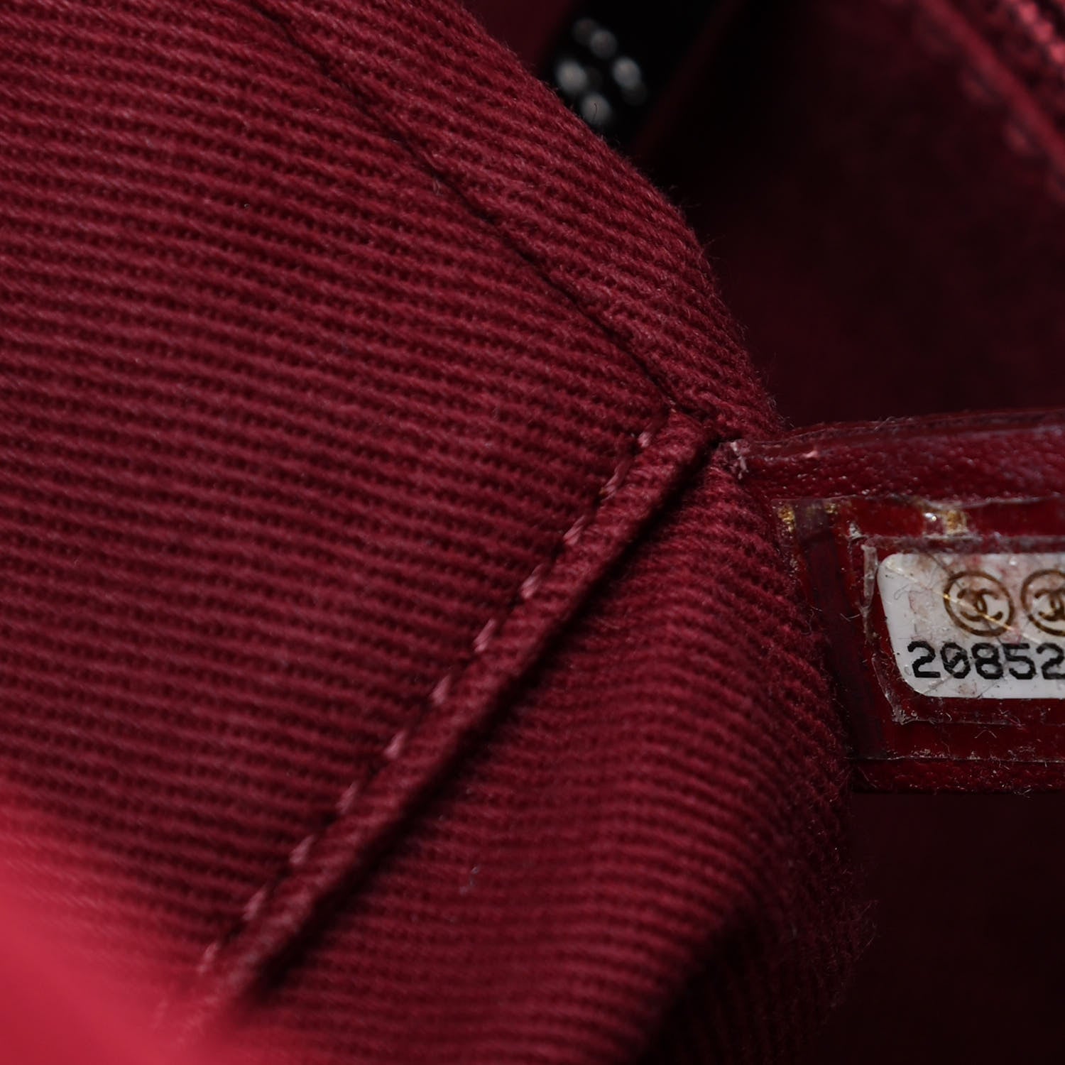 Chanel Canvas Small Deauville Tote Red 7 of 10