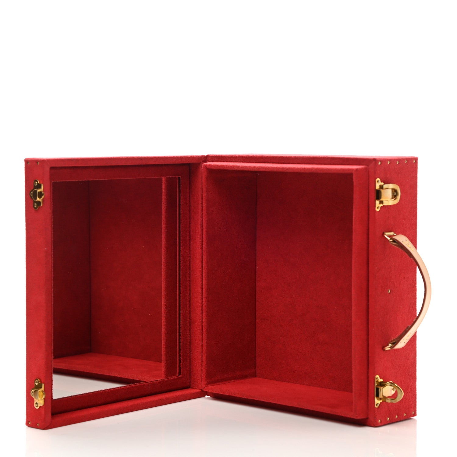 Louis Vuitton Monogram Boite Flacons Beauty Train Trunk Case Rouge Flamme 7 of 15