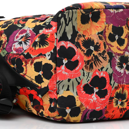 Loewe X JOE BRAINARD Nylon Pansies Print Roll Top Backpack Multicolor 8 of 10