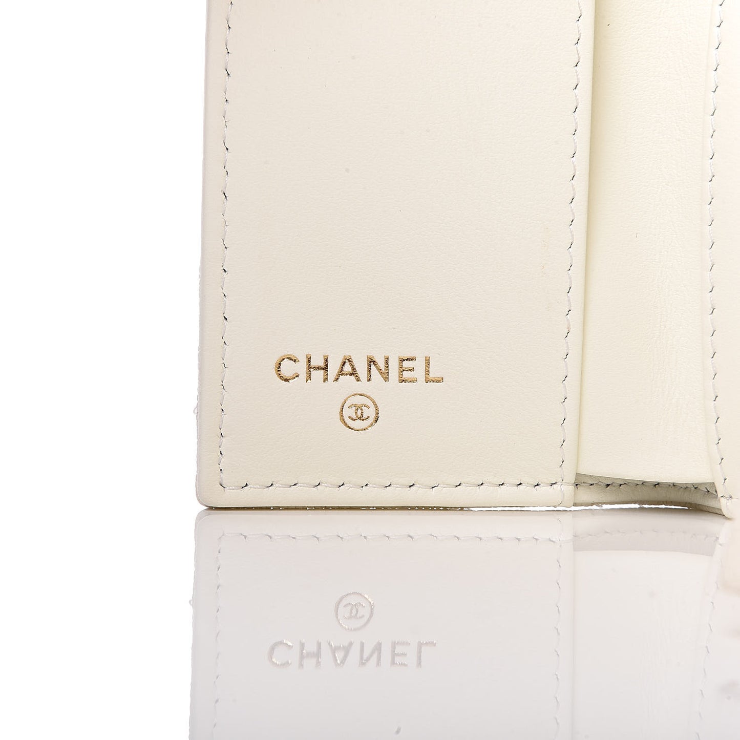 Caviar Quilted Small Boy Flap Wallet White