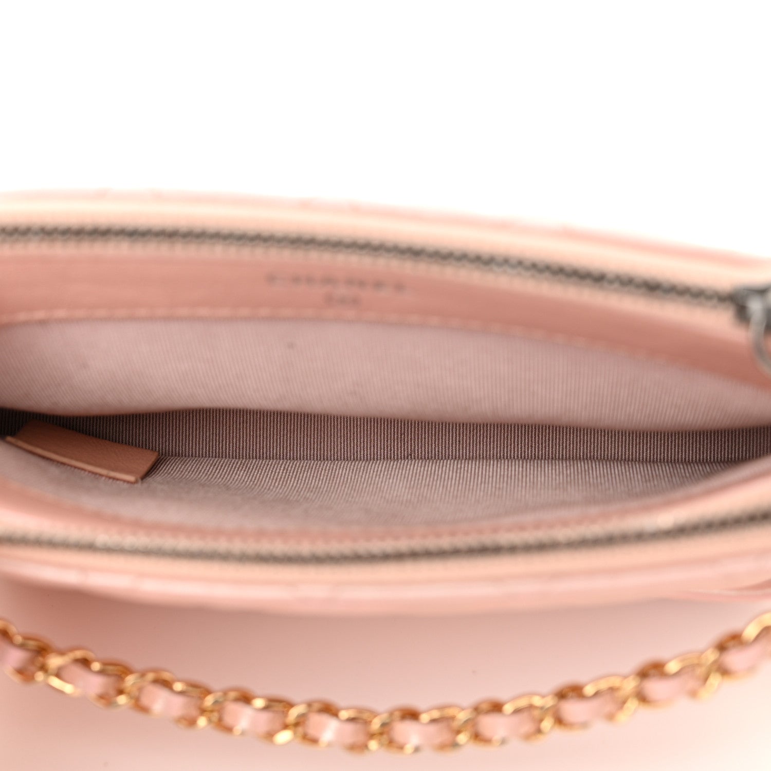 Chanel Iridescent Lambskin Calfskin Quilted Small Gabrielle Clutch With Chain Light Pink 5 of 15