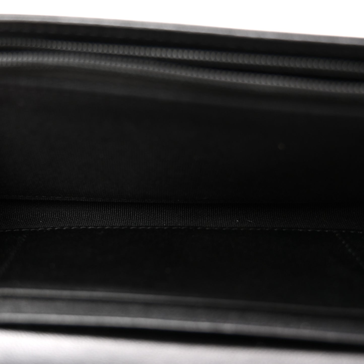 Calfskin Quilted Crystal CC Star Flap Wallet Black