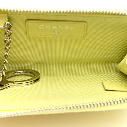 Chanel Caviar Key Holder Case Light Pink Light Green 5 of 7