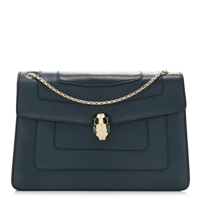 Bulgari Calfskin Serpenti Forever Shoulder Bag Emerald Green 1 of 11