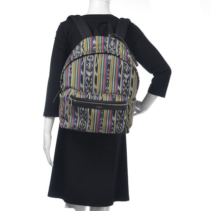 Saint Laurent Canvas Ikat City Backpack Multicolor 2 of 9