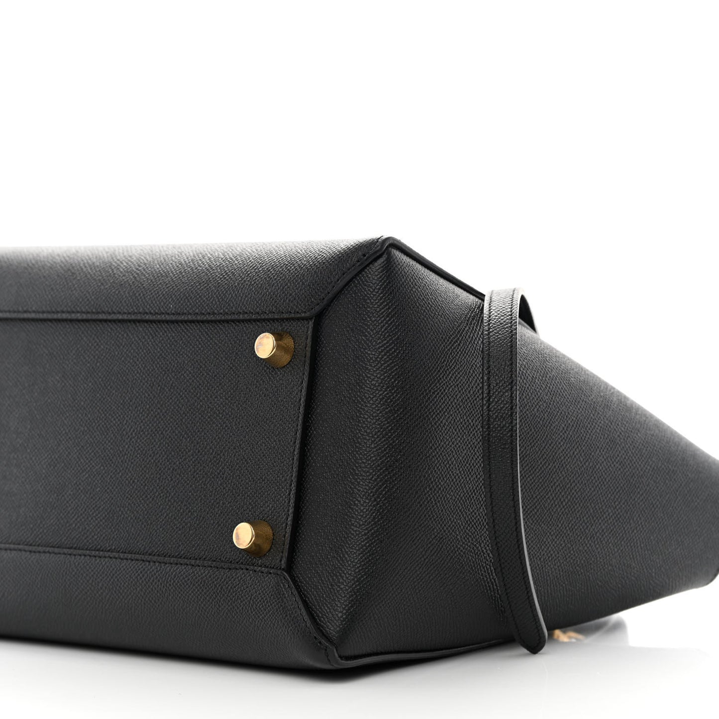 Grained Calfskin Mini Belt Bag Black