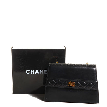 Chanel Lambskin Quilted Shoulder Bag Black 11 of 11