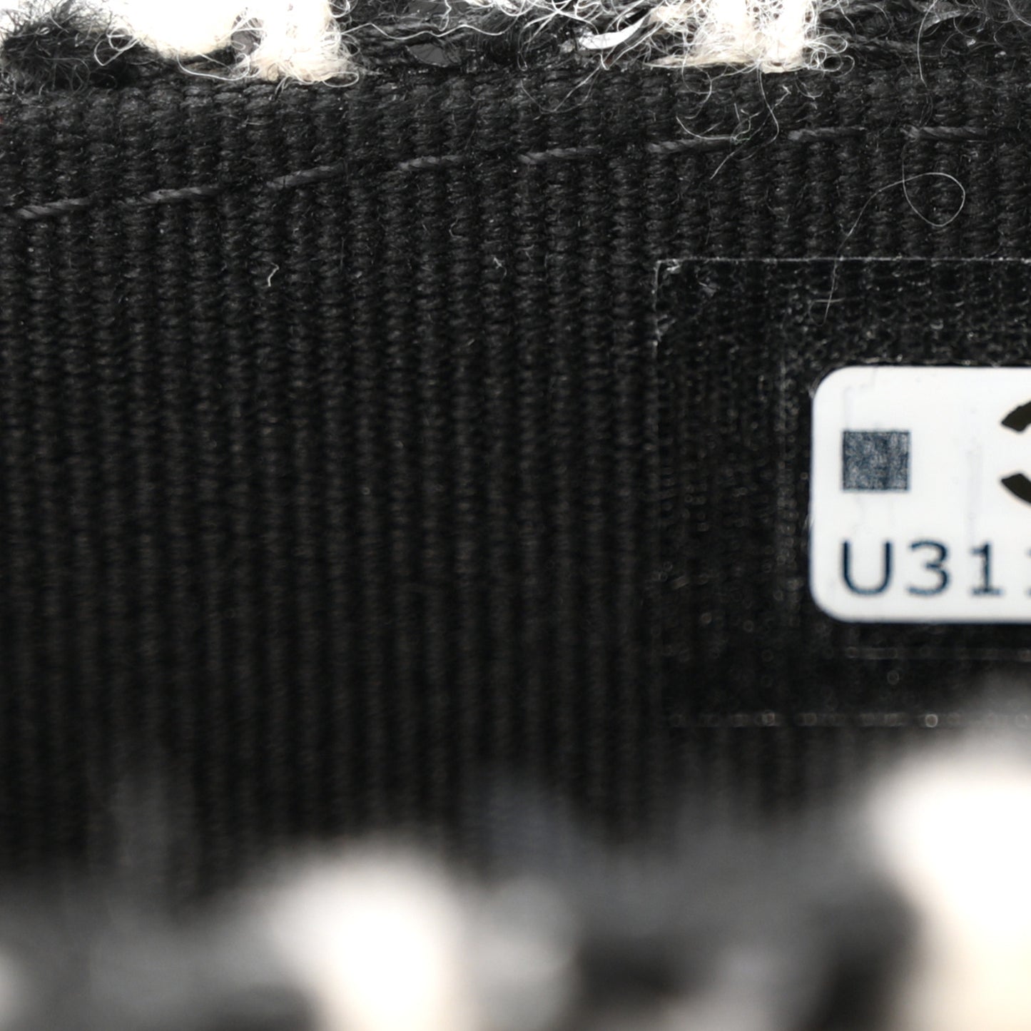 Tweed Houndstooth Quilted Mini Accordion Clutch With Chain White Black