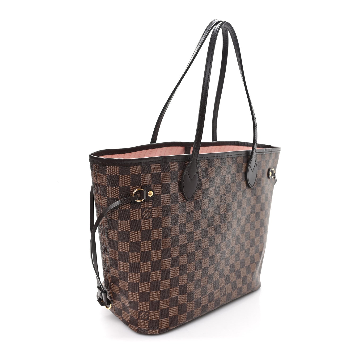 Louis Vuitton Damier Ebene Neo Neverfull MM Rose Ballerine 3 of 12