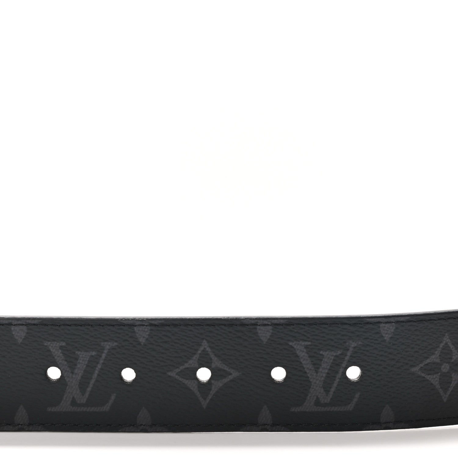 Louis Vuitton Calfskin Monogram Eclipse LV Trunk Reversible Belt 100 40 4 of 6