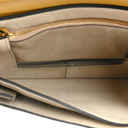 Chloe Suede Calfskin Medium Faye Shoulder Bag Dusty Yellow 6 of 12