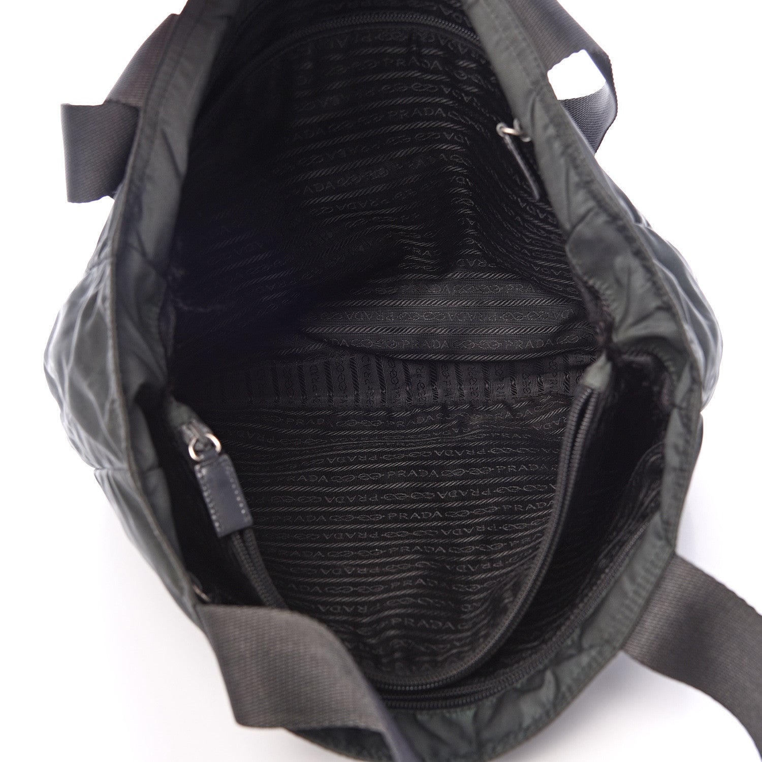 Prada Tessuto Nylon Tote Green 4 of 16