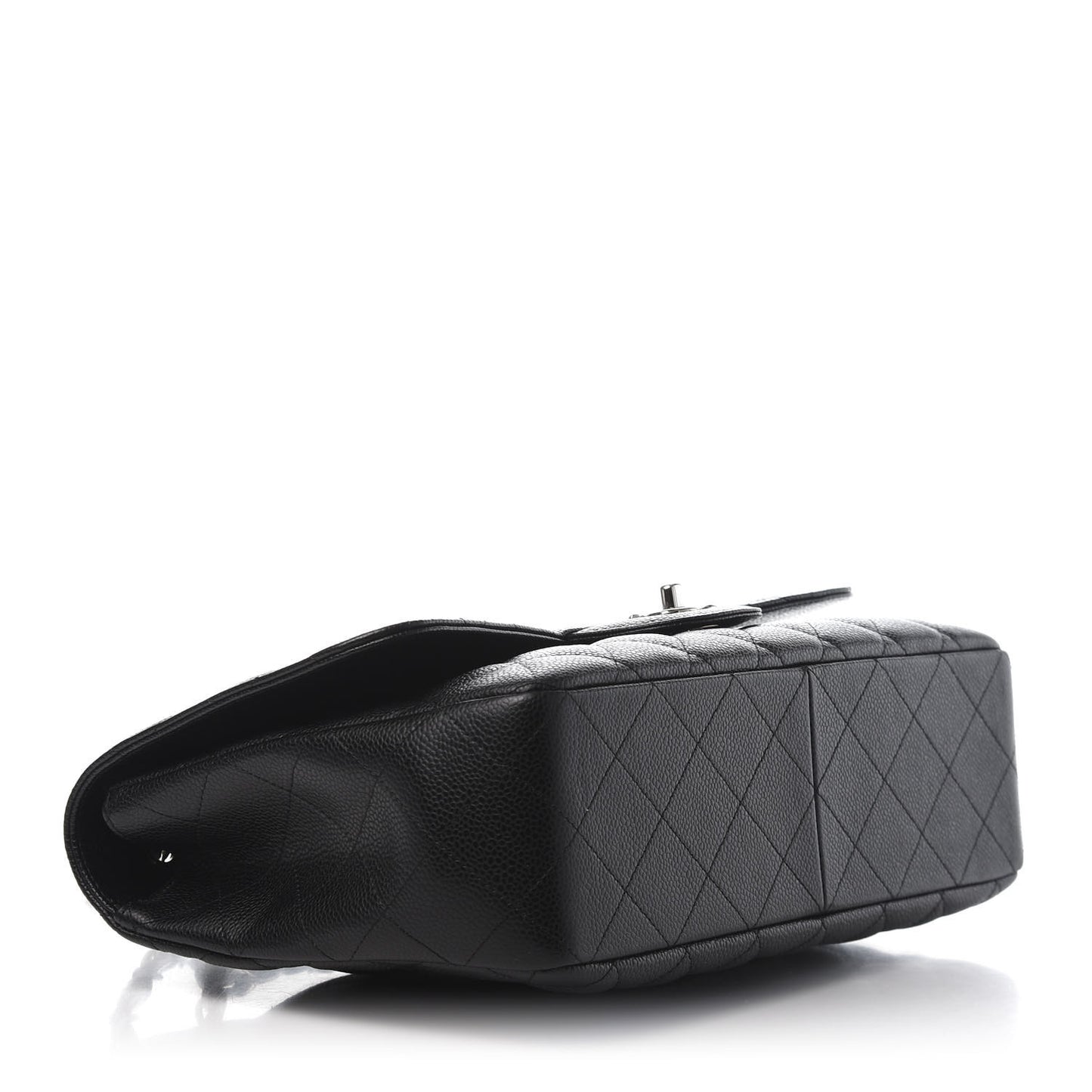 Caviar Quilted Jumbo Single Flap Black